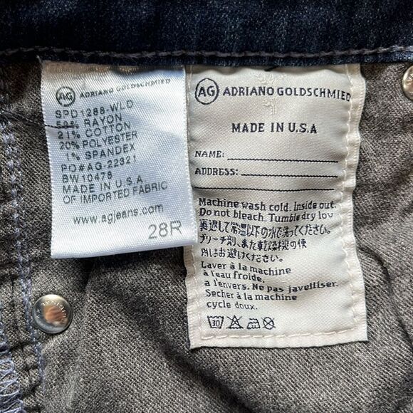 AG Adriano Goldschmied The Legging Ankle Super Skinny Dark Wash Stretch Jeans 28 - Picture 8 of 12